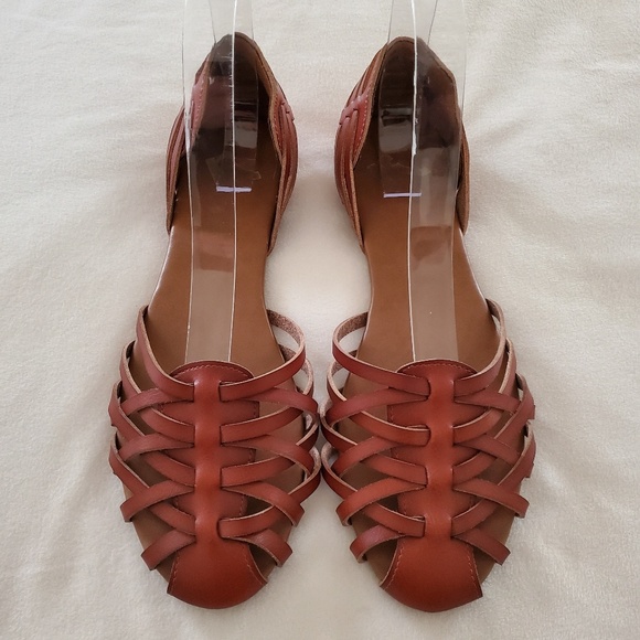 huarache slip on sandals